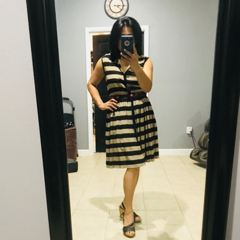 strip dress